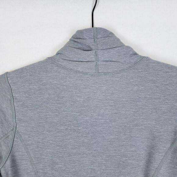 Lululemon Precision Jacket Asymmetric Womens 6 Gray Thumbholes Running - Picture 7 of 11